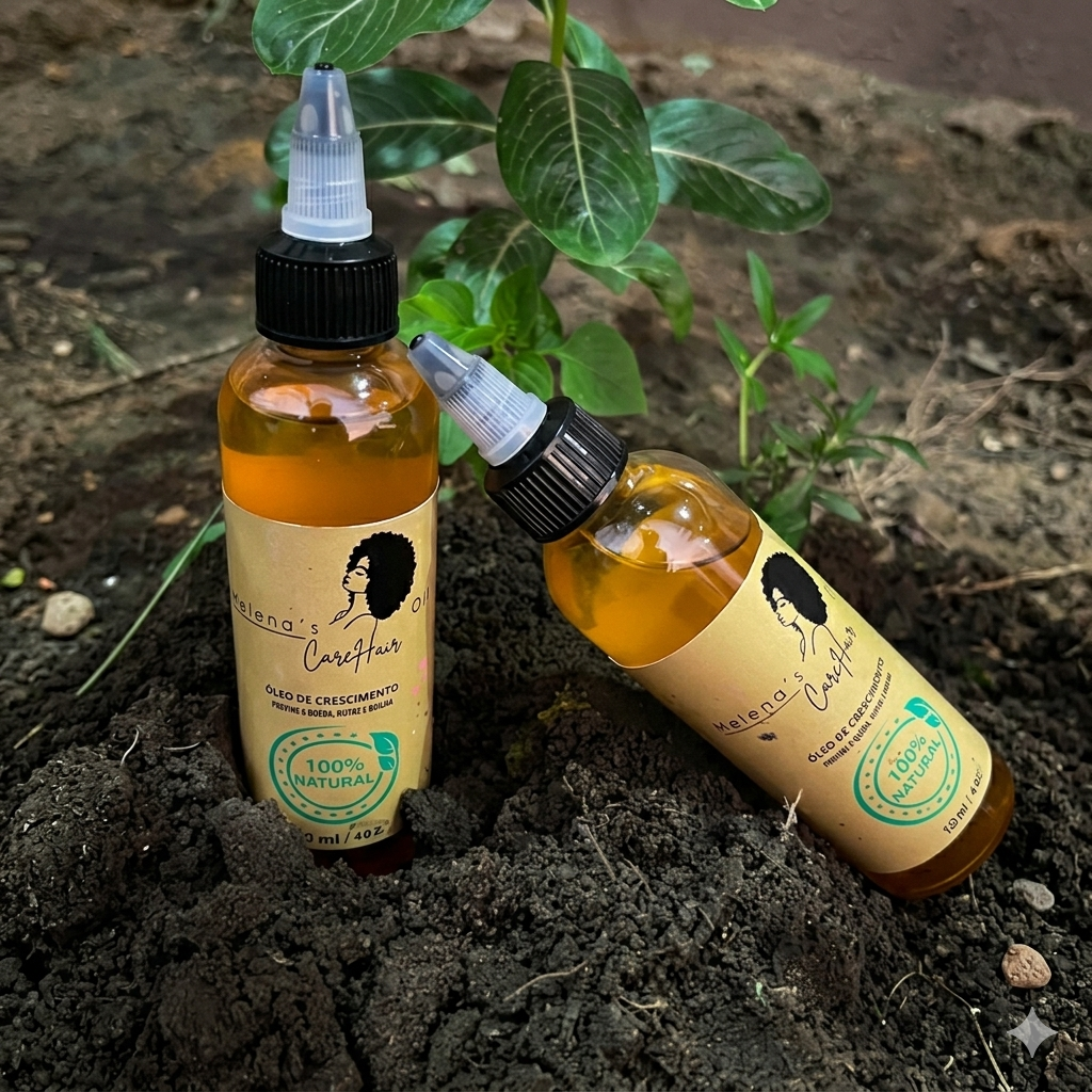 Óleo Natural para Crescimento do Cabelo