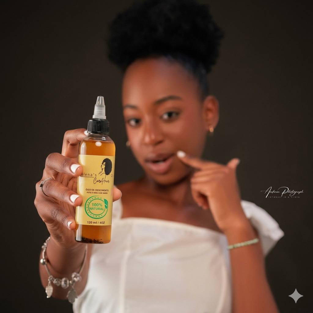 Óleo Natural para Crescimento do Cabelo